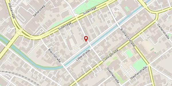 Karte der Umgebung von Goethestr. 30, 35390 Gießen