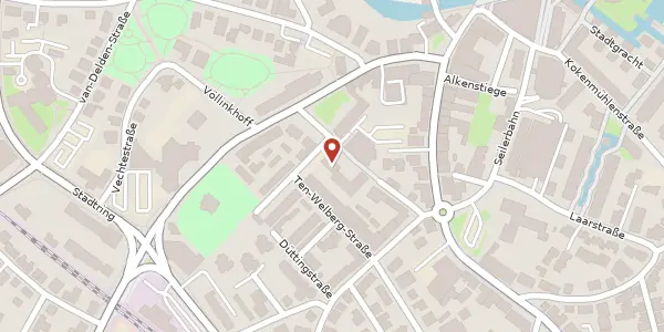 Karte der Umgebung von Sandstiege 12, 48529 Nordhorn