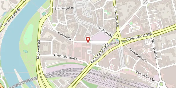 Karte der Umgebung von Badstraße 15, 70372 Stuttgart