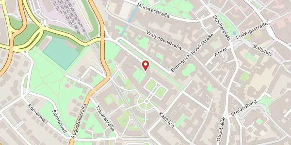 Karte der Umgebung von Am Römertor 29, 55116 Mainz