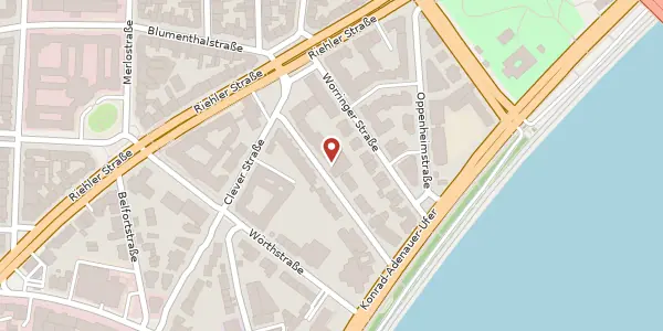 Karte der Umgebung von Mevissenstraße 3, 50668 Köln