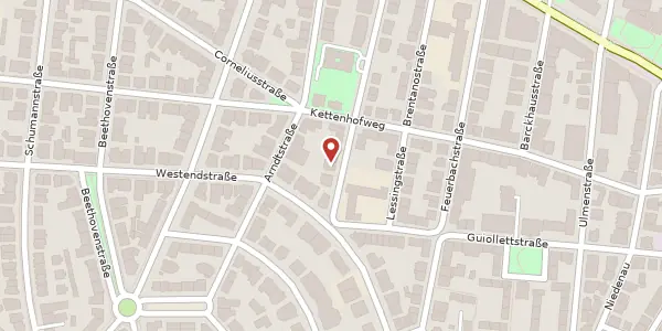 Karte der Umgebung von Lindenstr. 5, 60325 Frankfurt