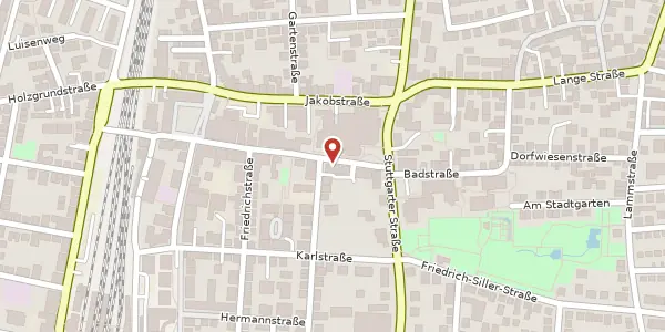 Karte der Umgebung von Bahnhofstraße 9, 70806 Kornwestheim