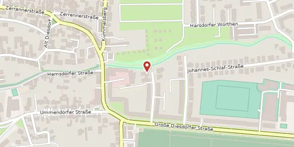 Karte der Umgebung von Mellinstraße 13, 39110 Magdeburg