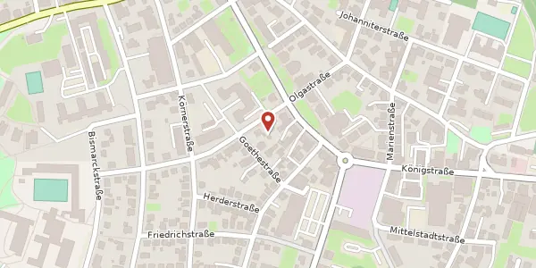 Karte der Umgebung von Schillerstraße 1, 78628 Rottweil