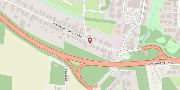 Karte der Umgebung von Wersener Landstr. 5, 49076 Osnabrück