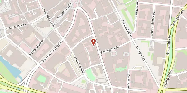 Karte der Umgebung von Osterstraße 39, 30159 Hannover