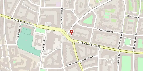 Karte der Umgebung von Prinzregentenplatz 23, 81675 München