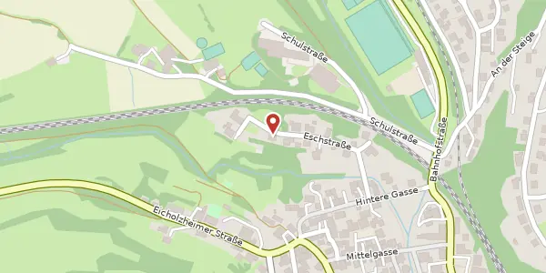Karte der Umgebung von Eschstraße 13, 74743 Seckach