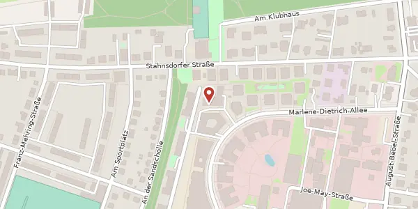 Karte der Umgebung von Marlene-Dietrich-Allee 15 A, 14482 Potsdam