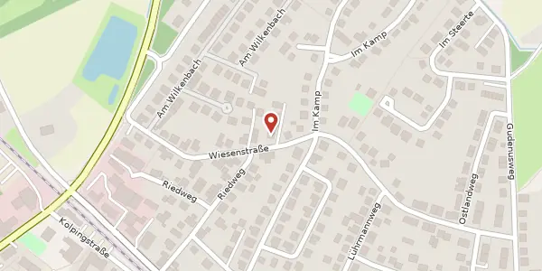 Karte der Umgebung von Wiesenstr. 15, 49205 Hasbergen