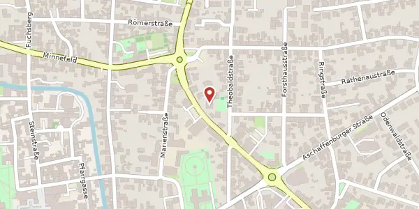 Karte der Umgebung von Frankfurter Straße 19, 64807 Dieburg