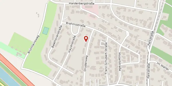 Karte der Umgebung von Drudenweg 21, 90768 Fürth
