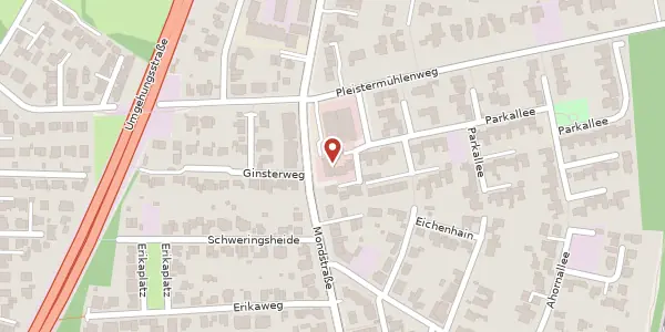 Karte der Umgebung von Obere Parkallee 8, 48155 Münster