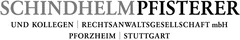 Logo der Kanzlei Schindhelm Pfisterer und Kollegen Rechtsanwaltsgesellschaft mbH