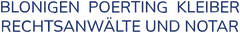 Logo der Kanzlei Kanzlei Blonigen Poerting Kleiber