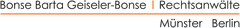 Logo der Kanzlei Bonse Barta Geiseler-Bonse Rechtsanwälte